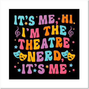 Theatre Nerd Gifts Drama Club Thespian Actor Actress Funny Theater Posters and Art